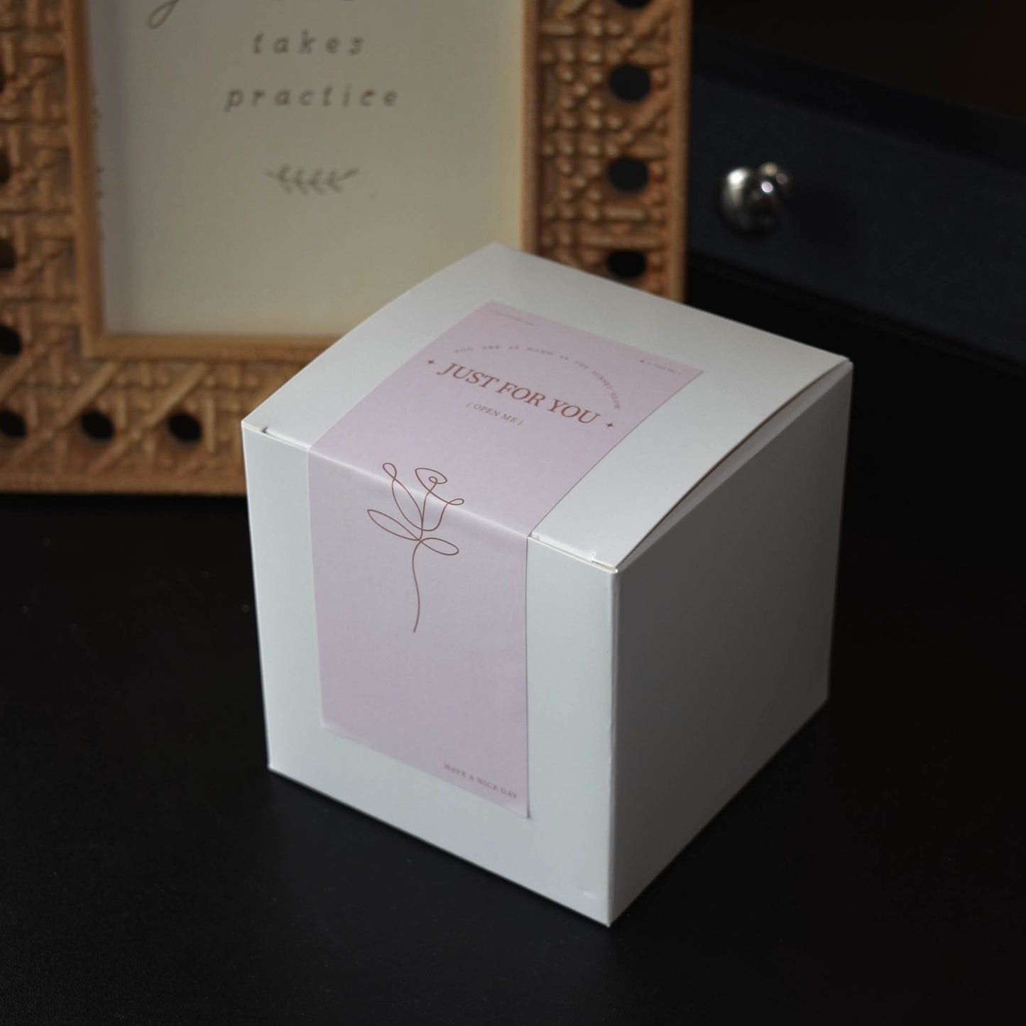 Green Geode Candle – Palm Wax Crystal Candle with Gel Core, Boho Spiritual Home Decor