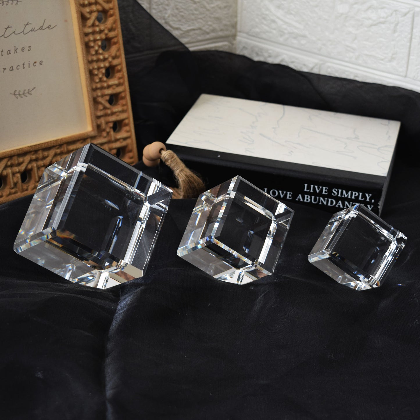 Rotating Crystal Cube — A Personalized Keepsake for Every Special Moment