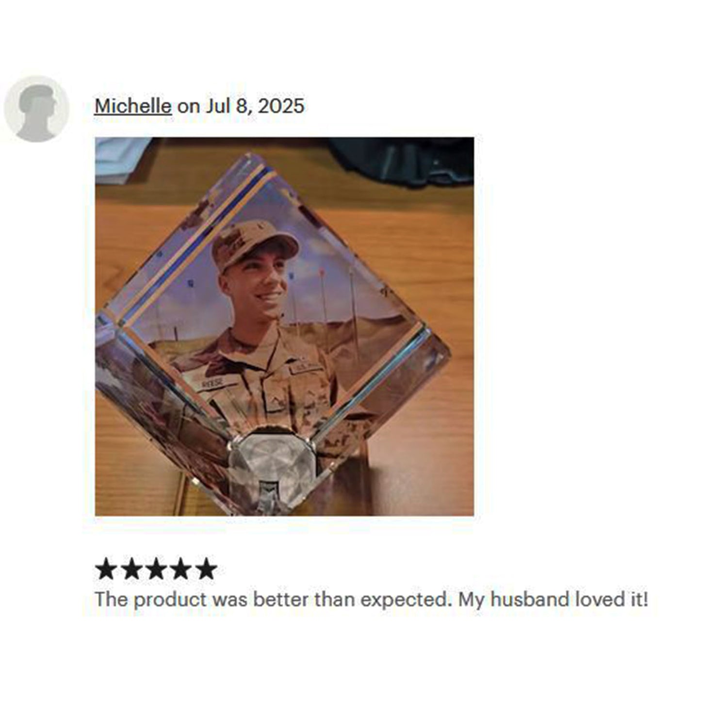 Rotating Crystal Cube — A Personalized Keepsake for Every Special Moment