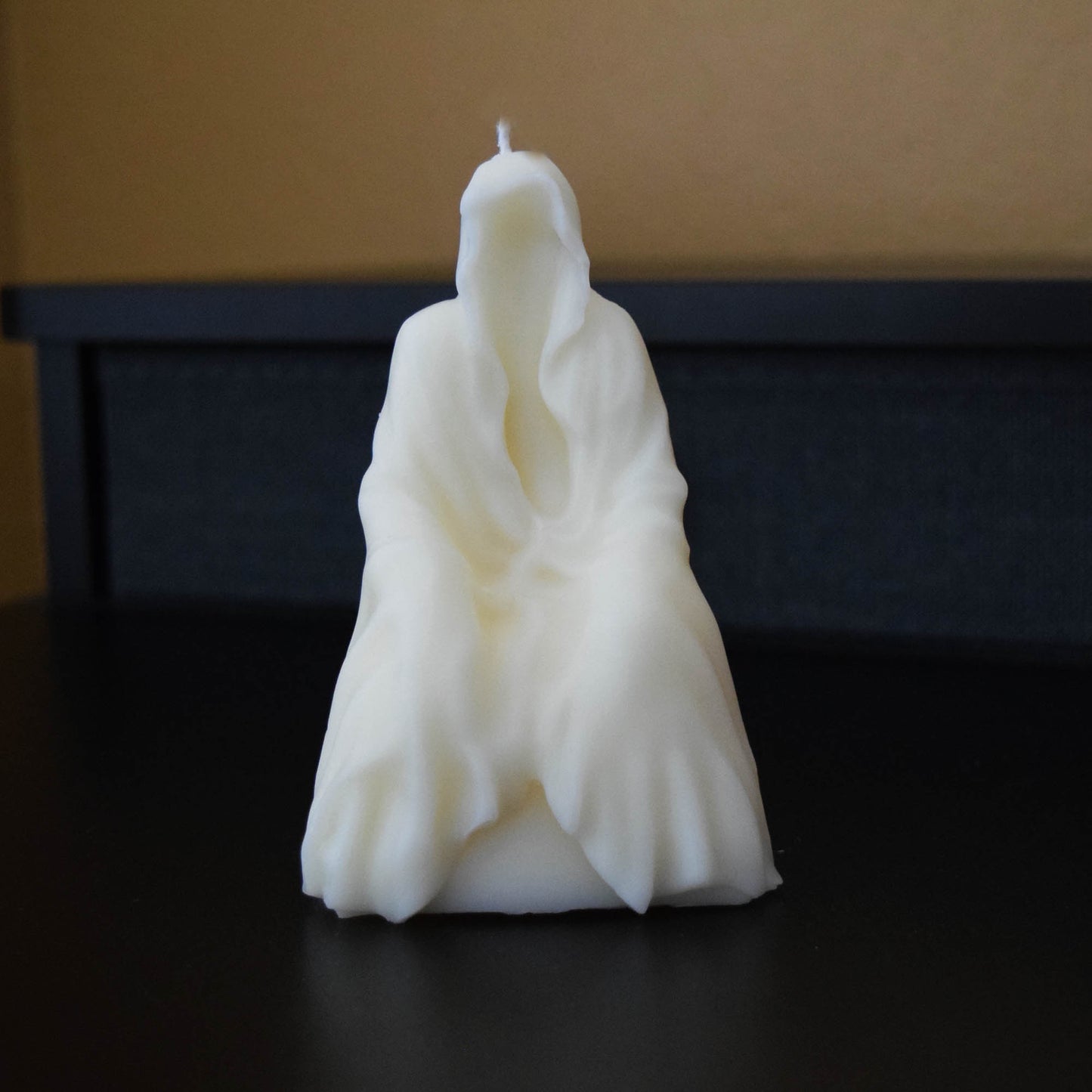Hooded Ghost Candle | Soy & Beeswax Gothic Candle | Halloween Horror Decor | Creepy Hooded Figure Candle | Unique Spooky Gift