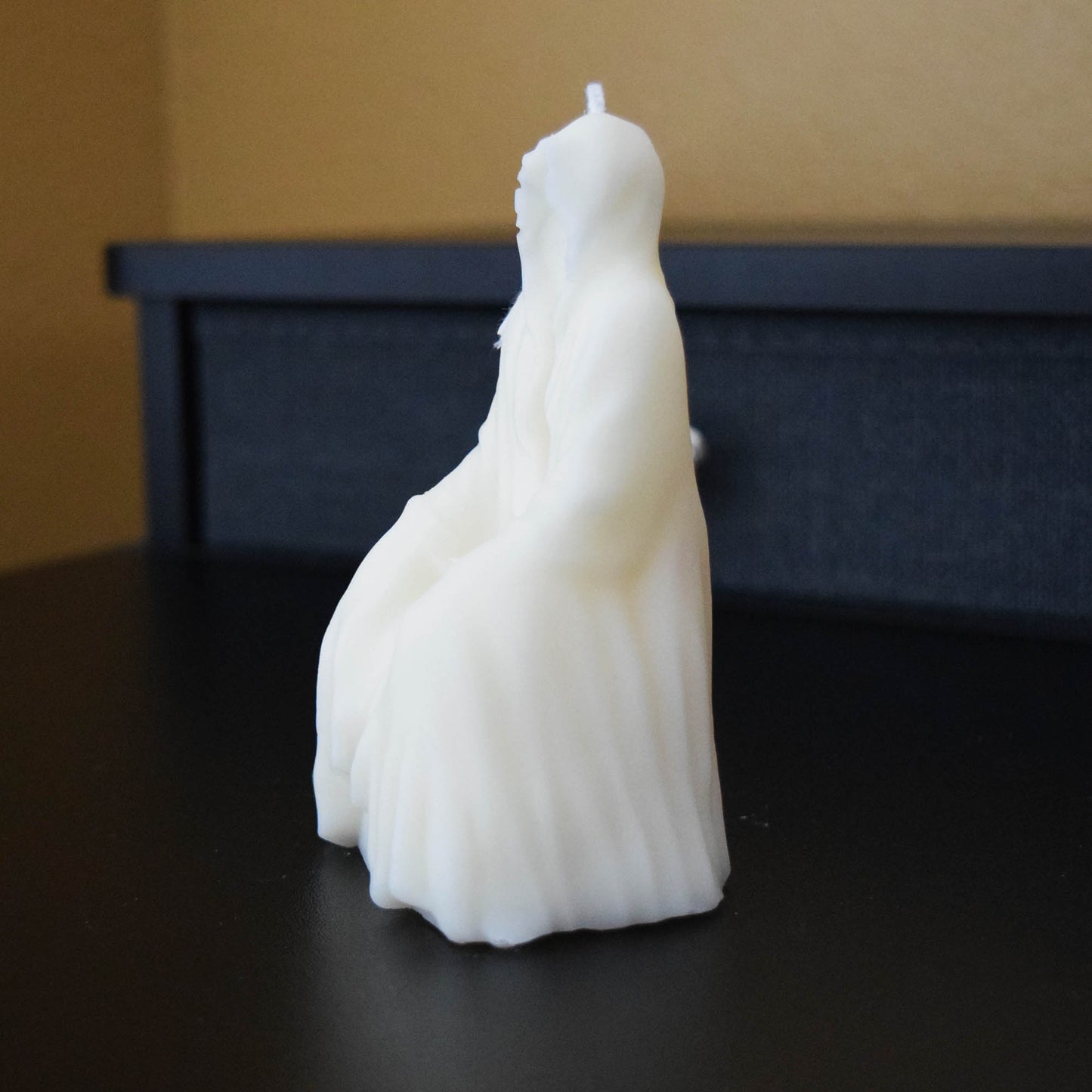 Hooded Ghost Candle | Soy & Beeswax Gothic Candle | Halloween Horror Decor | Creepy Hooded Figure Candle | Unique Spooky Gift